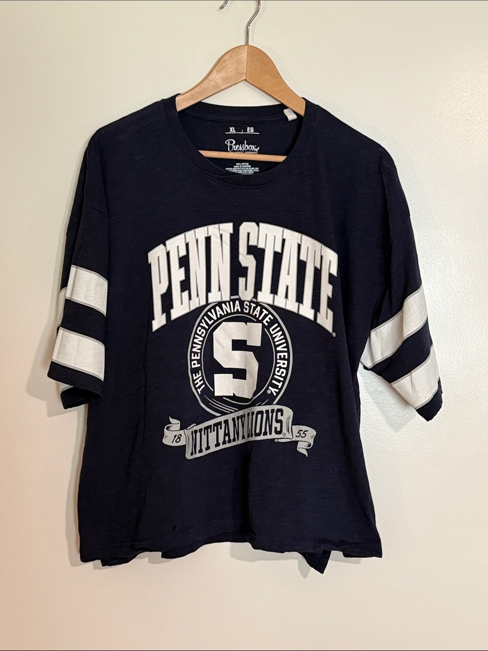 NWOT Pressbox Navy Penn State Nittany Lions Graphic Short Sleeve Tee XL